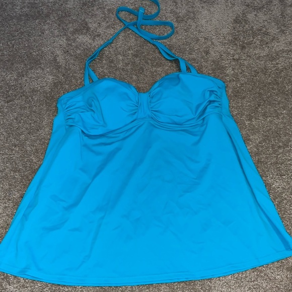 Cacique Other - Cacique swim plus Halter Tankini Top Turquoise size 22. MM